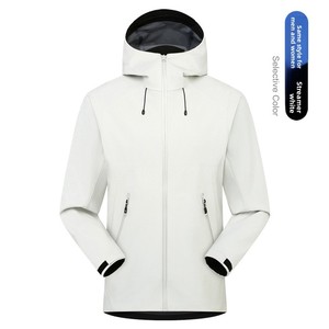 Nueva <span class=keywords><strong>Chaqueta</strong></span> con Capucha de Tejido Softshell <span class=keywords><strong>para</strong></span> Hombre <span class=keywords><strong>y</strong></span> <span class=keywords><strong>Mujer</strong></span>, Estilo Rústico, Impermeable, Casual, Deportiva, de Manga Larga, Combinable con Todo - Product Image 2