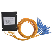 ABS BOX 1*8 Langsung dari Pabrik Mini PLC SC APC/UPC Produsen Peralatan Asli FTTH FTTA FTTB untuk Splitter PLC Serat Optik