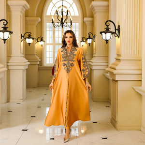 Abito Abaya estivo di nuovo arrivo da donna abito ricamato da Arabia Saudita e Dubai per Eid occasioni <span class=keywords><strong>stile</strong></span> mediorientale - Product Image 6