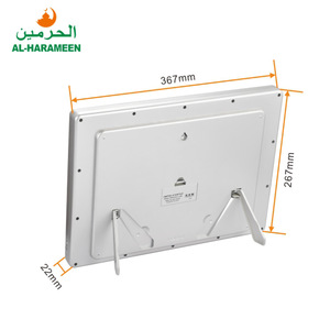 CHEETIE CP200 HA-4003 <span class=keywords><strong>Al</strong></span>-harameen Đồng Hồ Cầu Nguyện Nhà Thờ Hồi Giáo Đồng Hồ Azan Đạo Hồi Có Đèn LED - Product Image 2