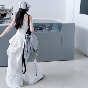 Abbigliamento Estivo per Ragazze 2026, Top Bianco con Spalline + Pantaloni Larghi con Volant, Set 2 Pezzi - Product Image 2