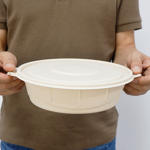 กล่องใส่อาหารแบบใช้แล้วทิ้งทำจากแป้งข้าวโพดเป็นมิตรกับสิ่งแวดล้อมกล่องใส่อาหารเข้าไมโครเวฟได้ใช้ในร้านอาหาร - Product Image 5