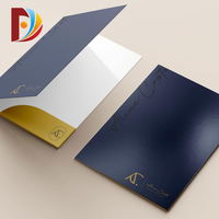 Porte-documents écologique A4 A5 avec logo personnalisé, poches et porte-cartes, dossier de présentation de bureau durable