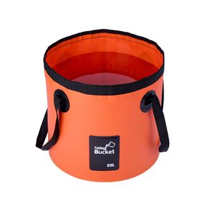 Bolsa de almacenamiento de contenedor de agua de plástico personalizado para acampar de viaje con logotipo, cubo de hielo plegable portátil para pescar en bote - Product Image 1