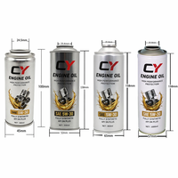 Bidon aérosol vide en métal de 200 ml pour additif carburant, personnalisé en usine, vente en gros, pour emballage de produits chimiques et d'huiles