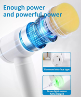Brosse de nettoyage électrique multifonctionnelle 5 en 1, brosse magique à rotation manuelle, charge USB, pour nettoyer la cuisine, les fenêtres, l'évier