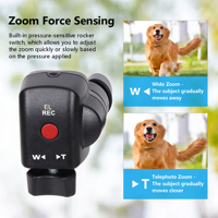 Pro enregistrement vidéo télécommande Zoom contrôle 2.5mm Jack câble à ressort pour Sony/Canon/Panasonic accessoires d'appareil photo