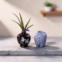YIDA Vas Bunga Resin Mikro-landscape Kreatif, Ornamen Kecil Vintage, Dekorasi DIY Kelas Atas, Gaya Baru