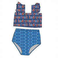 Nouveauté Maillot de bain deux pièces pour bébé fille Design plissé Style mignon pour la plage d'été