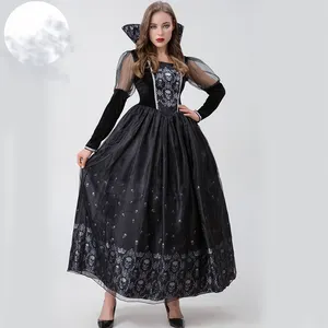 Halloween hóa trang nữ hoàng Ma Cà Rồng hóa trang nữ phù thủy đen trang phục quỷ