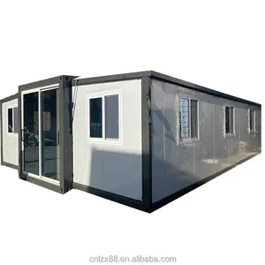 Mobile Combined Fabricated Solar Container Homes 40ft Luxury Tiny House Prefabricated