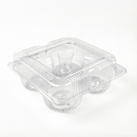 Boîte en plastique PET transparente de qualité alimentaire pour fruits et pain, emballage alimentaire pour la pâtisserie