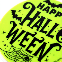 Pegatinas de Neón para Halloween, Calcomanías Fluorescentes para Botellas, Laptops y Ventanas, Decoración Luminosa Impermeable, Recuerdos para Fiestas de Disfraces