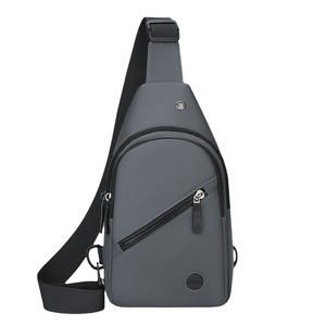 Men's Chest <b>Bag</b> Waterproof Portable Multi Layer Storage Crossbody <b>Bag</b> For Business Travel Solid Color Military Green Black Gray - Product Image 5