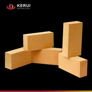 KERUI Light Weight Fire Clay Insulation Brick QN-0.6 QN-0.8 QN-1.0 JM26 Lymz Fireclay Insulating Mullite Refractory Bricks