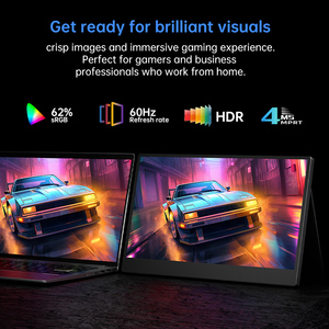 <span class=keywords><strong>Monitor</strong></span> Portátil Ultrafino de 15.6 Pulgadas con Panel IPS de Pantalla Ancha, Full HD, 60 Hz, Tiempo de Respuesta de 4 ms, Tipo-C y Retroiluminación LED, Altavoz Integrado - Product Image 2