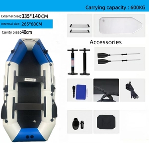 Gommone Gonfiabile di Alta Qualità in PVC con Parte Blu 335*140cm, Campioni Disponibili dalla Fabbrica Cinese - Product Image 1