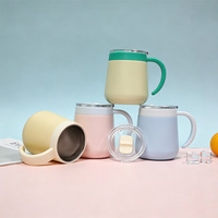 Thermos minimaliste élégant en acier inoxydable avec poignée, pour femmes et hommes, idéal pour préparer le thé, maintient au chaud 6-12h