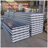 Panneaux de toiture modernes écologiques fabriqués en Chine, isolés, sandwich EPS, tuiles de toiture revêtues, résistantes au feu, insonorisées, structure PPGI