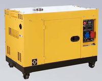 Générateur diesel à prix d'usine, super silencieux, refroidissement par air, 2 cylindres, 9,5 kW, 10,5 kW