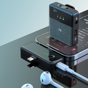 Newest SX31 Clip on <b>Wireless</b> Portable 3 in 1 Dual Lavalier <b>Wireless</b> <b>Microphone</b> for Smart Phone Laptop Camera - Product Image 5