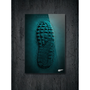 Stampa artistica da parete in metallo con finitura in vetro "The Permanent Mark" - Product Image 1