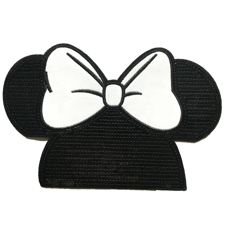 Patch DIY Garment Accessories Embroidery Patch Mickey Sewn Iron / Set Bow 3pcs Fabric Lace Chenille Resin Patches Embroidered
