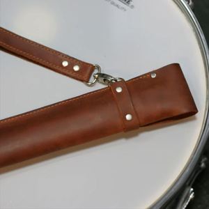 Estuche Clásico para Baquetas de Cuero PU, Portátil, con Asa, Accesorio para Instrumentos de Percusión - Product Image 4