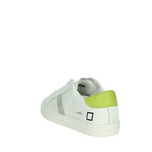 D.A.T.E. Zapatillas Deportivas para Niña, Blancas y Verdes, de Piel, de Caña Baja, Informales - Product Image 2