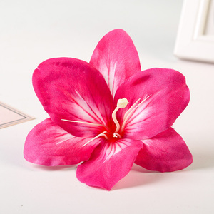 Artificial <strong>Lily</strong> Heads Silk <strong>Lily</strong> Heads <strong>Flower</strong> Heads for Wedding Hanging Hair Accessories DIY Decoration - Product Image 4
