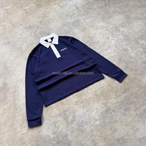 Camisas de Manga Larga Personalizadas de Rugby, Estilo Urbano, Lisas, 100% Algodón, con Botones, en Oferta - Product Image 1