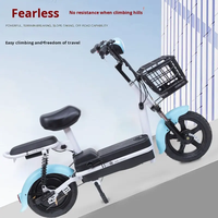 Vélo électrique 350W 48V en gros avec verrouillage, vitesse 40km/h, charge 150kg, moteur brushless haute performance, double anti-vibration, pour adulte, fabriqué en Chine
