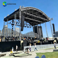 Estructuras de Techo Personalizadas, Arco Plano, Pico, Inoxidable, Estructura de Escenario Modular Portátil de Primera Calidad para Eventos y Conciertos al Aire Libre