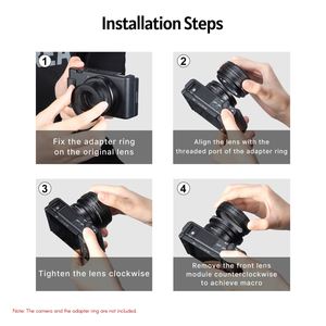 Lentes de Cámara de Venta Caliente, Novedades, Dropshipping, Lente Gran Angular WL-1 de 18 mm, Lente Macro 10X para <span class=keywords><strong>Sony</strong></span> RX100M7 VII / <span class=keywords><strong>ZV1</strong></span> - Product Image 4