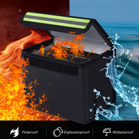 Pochette de rangement pour batterie Lipo grande capacité, étanche, ignifuge et anti-explosion, avec port de charge et protection de sécurité verrouillable