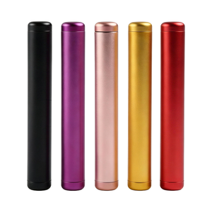 Tubo de Almacenamiento de Cigarros de Aluminio Personalizado de 110 mm, Portátil para Fumar, Tubos Enrollables Coloridos, Fácil de Limpiar para Accesorios de Fumar - Product Image 1