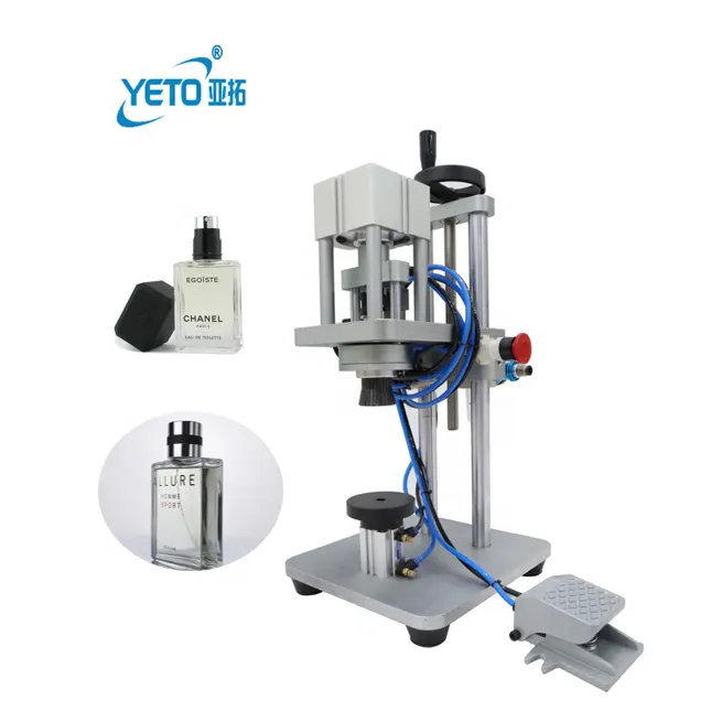 YETO-bomba pequeña para botellas de Perfume, máquina de sellado y prensado, precio para botellas de vidrio