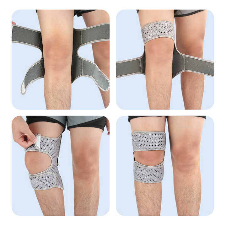 Genou Booster Joint Support Ressort Genou Stabilisateur Pad Power Genouillère pour les Jambes faibles Vieille Jambe Froide