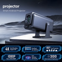 Proyector Portátil con Enfoque Automático, Sistema Android 14.0, 1080P Full HD, WiFi 5G, Compatible con Smartphones, Mini Proyector BT