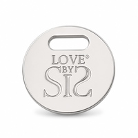 Étiquette métallique personnalisée en alliage de zinc avec logo en relief pour vêtements et accessoires, fixation à broche, profondeur de relief personnalisée