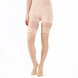 Orteils fermés minces avec talon haut en dentelle pour femmes bas de soutien médical classe I cuisse haute graduée chaussettes de Compression pour l'été - Product Image 3
