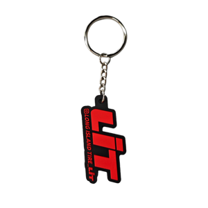 Porte-clés en PVC souple 3D personnalisé de haute qualité avec logo et chaîne en caoutchouc - Product Image 2