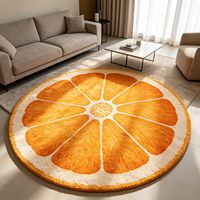 Tapis en fausse fourrure en forme de nourriture mignon 0206, surdimensionné, doux et moelleux, pour salon domestique