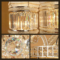 Lustre en cristal arabe de luxe sur mesure, plaqué or, grand luminaire suspendu pour mosquée, hall d'hôtel, projets de palais