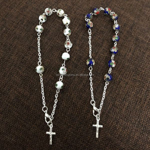 8 millimetri Cattolica di un decennio catena wrap <span class=keywords><strong>rosario</strong></span> cloisonne braccialetto di perline - Product Image 4