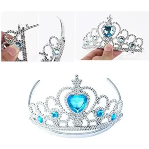 <span class=keywords><strong>Accessoires</strong></span> de cosplay Elsa pour filles, robe de princesse Reine <span class=keywords><strong>des</strong></span> <span class=keywords><strong>neiges</strong></span>, bijoux, baguette magique, couronne, collier, boucles d'oreilles, photographie, jeu de rôle - Product Image 4