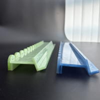 HIMORE Nouveau support en acrylique festonné de haute qualité, luxueux et élégant, épais et stable, pour Mahjong, à bords droits