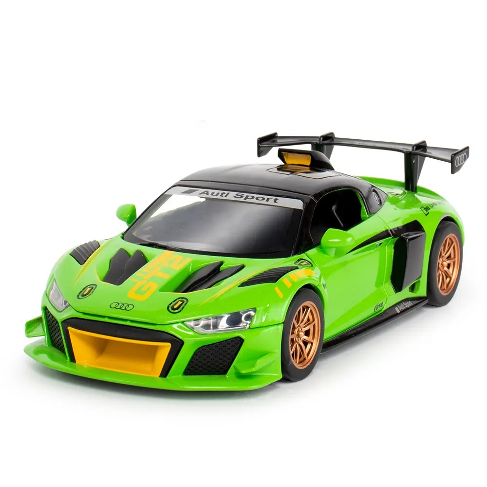 Hot 1:24 Audi R8 Lms Gt2 Diecast Legering Automodel Jongens Speelgoed Voertuigen Diecasts & Speelgoed Supercar Verzamelobjecten Kinderen Speelgoed Auto