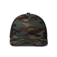 Casquette de baseball structurée à 6 panneaux en maille, modèle Trucker Richardson 112, personnalisable, en camouflage, de qualité supérieure, vierge, avec fermeture snapback réglable