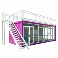 Maison mobile de luxe en conteneur préfabriqué modulaire de 20 pieds, personnalisable, à montage rapide et étanche